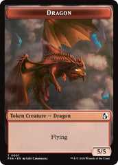 Dragon // Treasure Double-Sided Token [Reality Fracture Tokens] | Exor Games Dartmouth