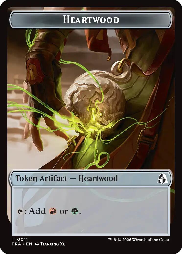 Heartwood // Thopter Double-Sided Token [Reality Fracture Tokens] | Exor Games Dartmouth