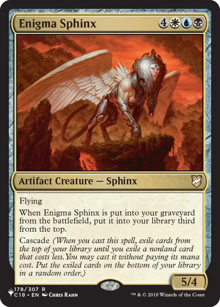 Enigma Sphinx [The List] | Exor Games Dartmouth