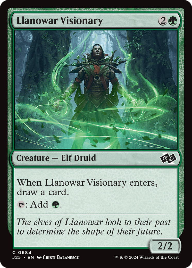 Llanowar Visionary [Foundations Jumpstart] | Exor Games Dartmouth