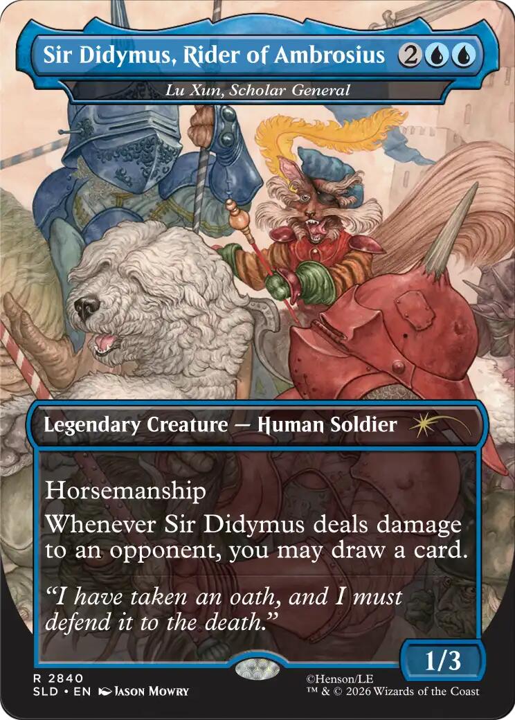 Sir Didymus, Rider of Ambrosius - Lu Xun, Scholar General [Secret Lair Drop Series] | Exor Games Dartmouth