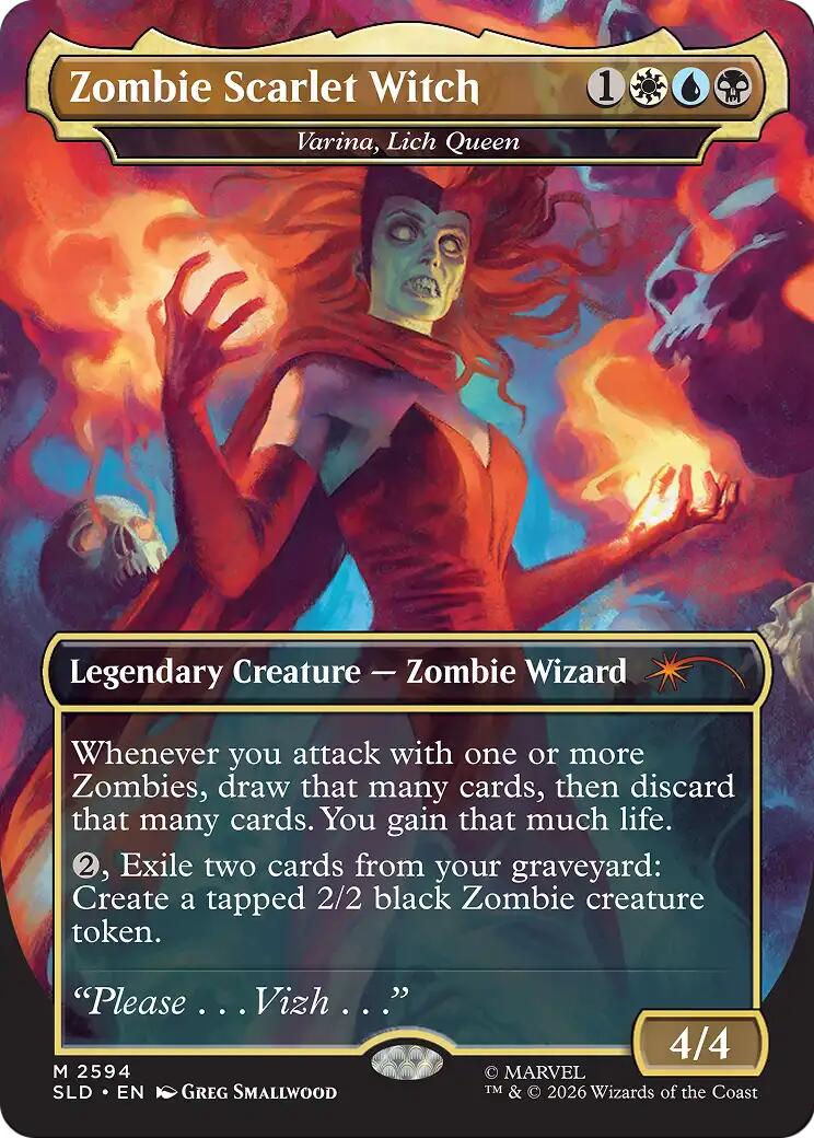 Zombie Scarlet Witch - Varina, Lich Queen [Secret Lair Drop Series] | Exor Games Dartmouth