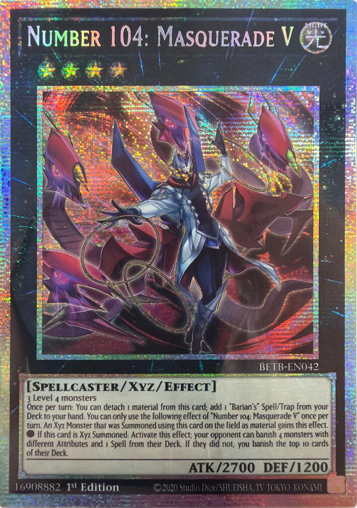 Number 104: Masquerade V (Starlight Rare) [BETB-EN042] Starlight Rare | Exor Games Dartmouth