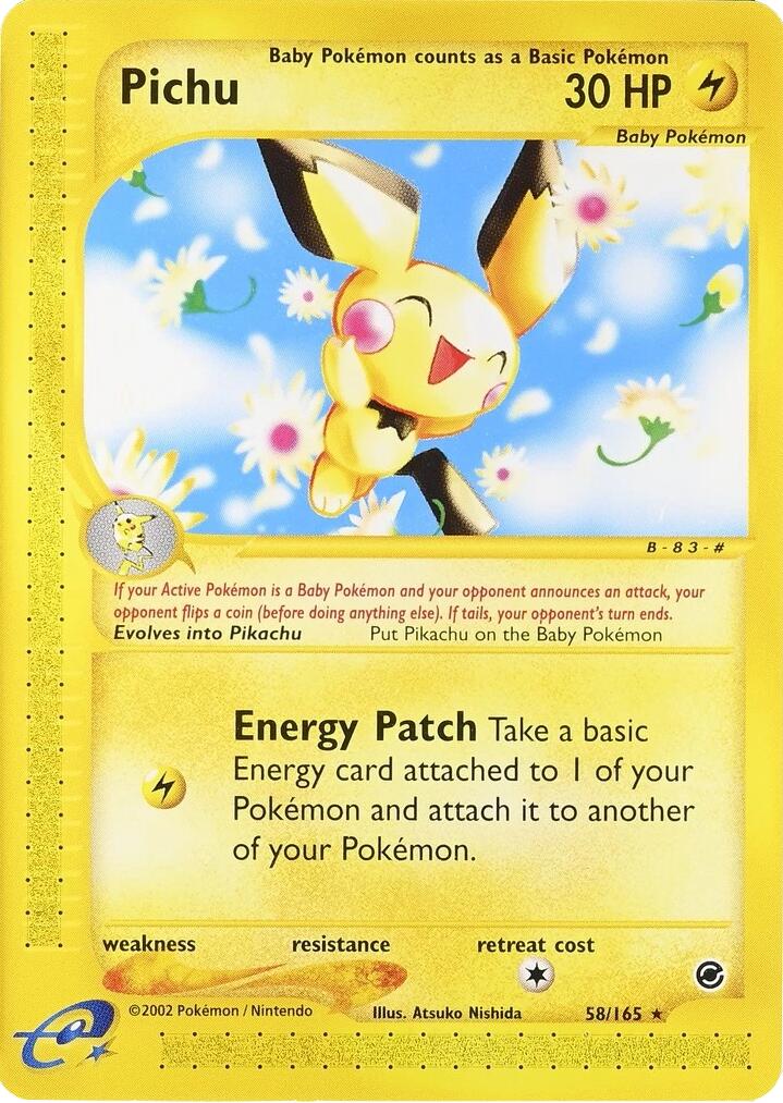 Pichu (58/165) (2002 E3 Promo) [Miscellaneous Cards] | Exor Games Dartmouth