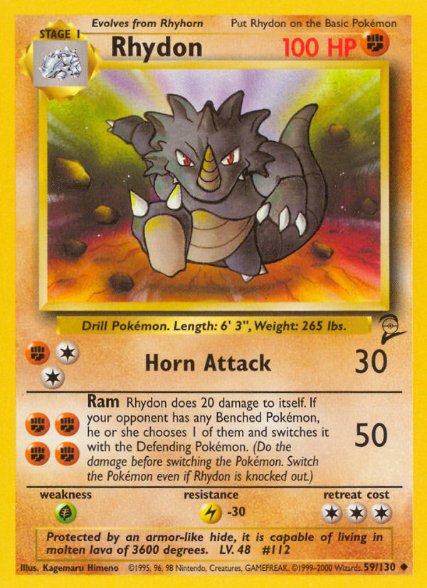 Rhydon (59/130) [Base Set 2] | Exor Games Dartmouth