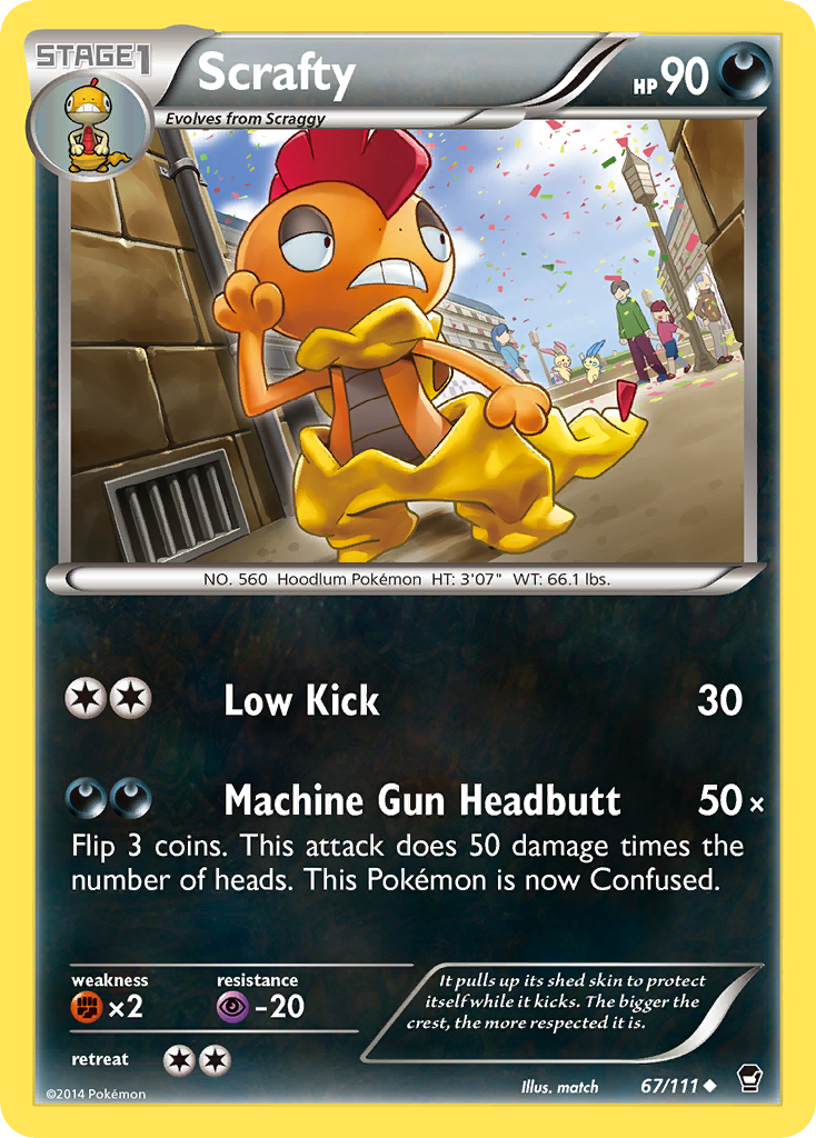 Scrafty (67/111) [XY: Furious Fists] | Exor Games Dartmouth