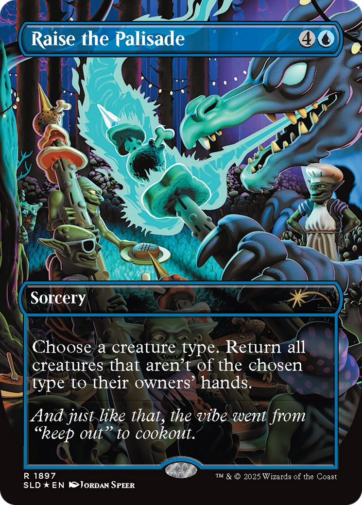 Raise the Palisade (Double Rainbow Foil) [Secret Lair Drop Series] | Exor Games Dartmouth