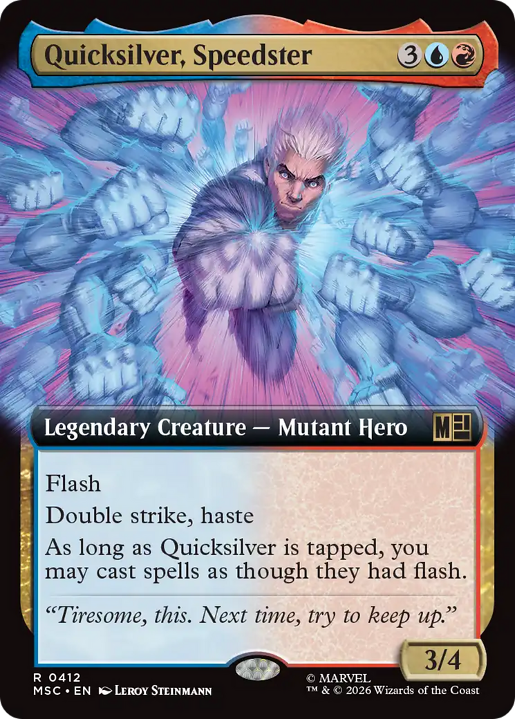Quicksilver, Speedster (Extended Art) [Marvel Super Heroes Commander] | Exor Games Dartmouth