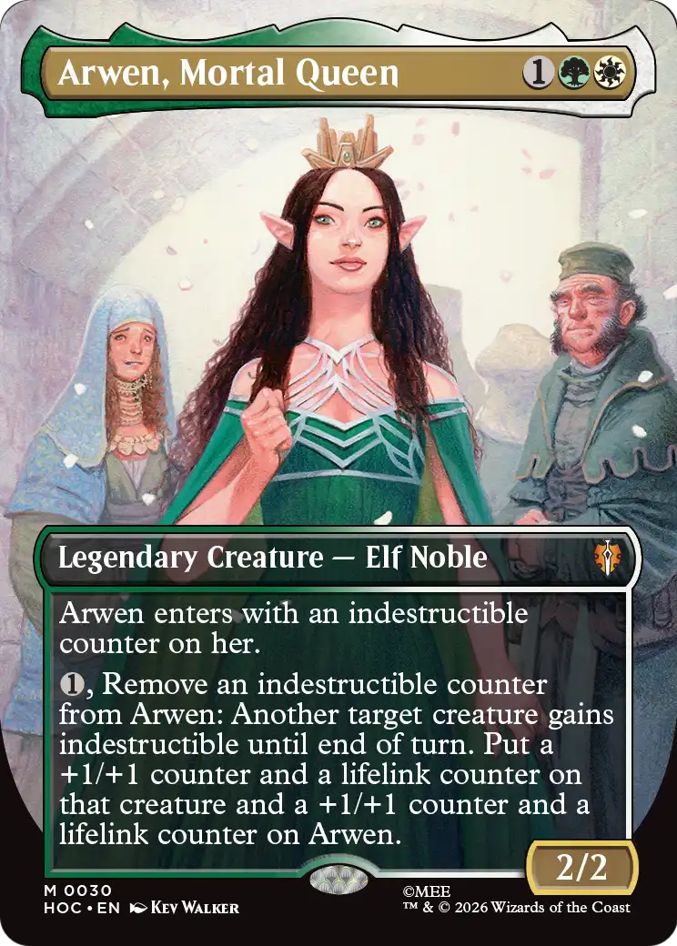 Arwen, Mortal Queen (Borderless) [The Hobbit: Eternal-Legal] | Exor Games Dartmouth