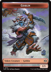 Dog // Goblin Double-Sided Token [Tarkir: Dragonstorm Commander Tokens] | Exor Games Dartmouth