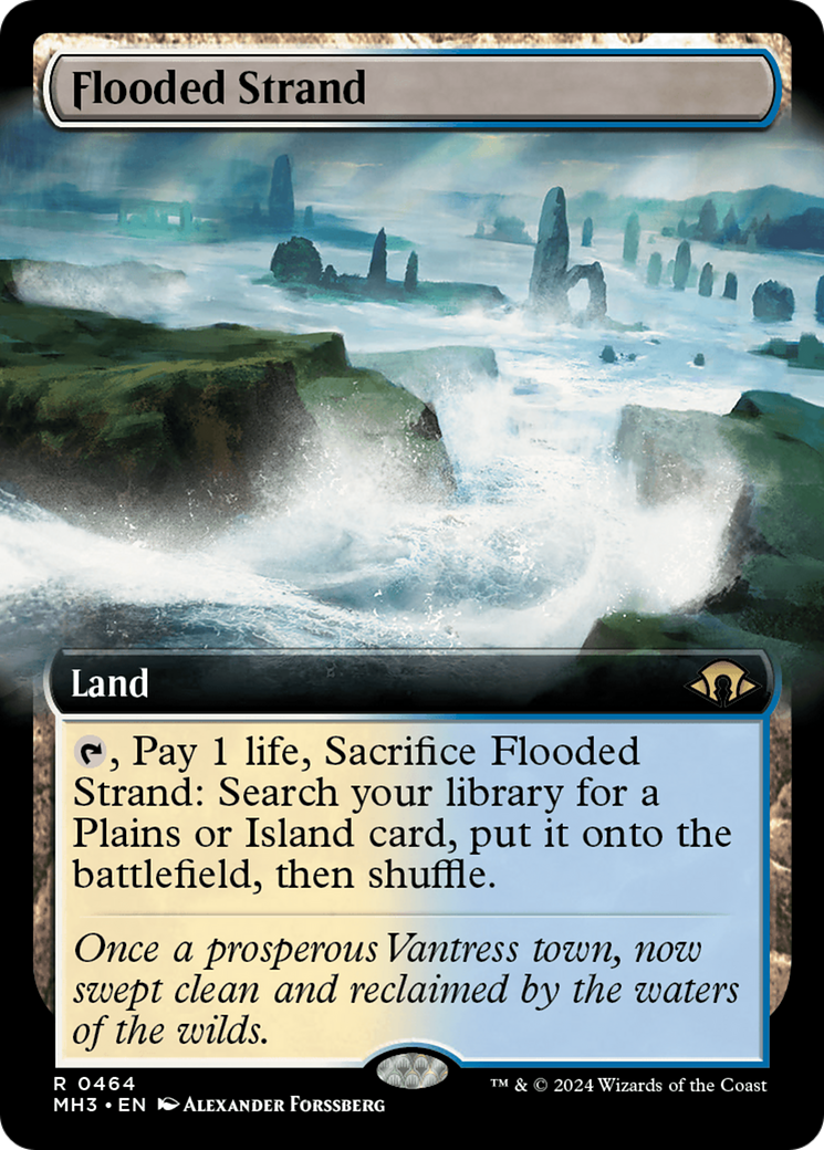 Flooded Strand (Extended Art) [Modern Horizons 3] | Exor Games Dartmouth