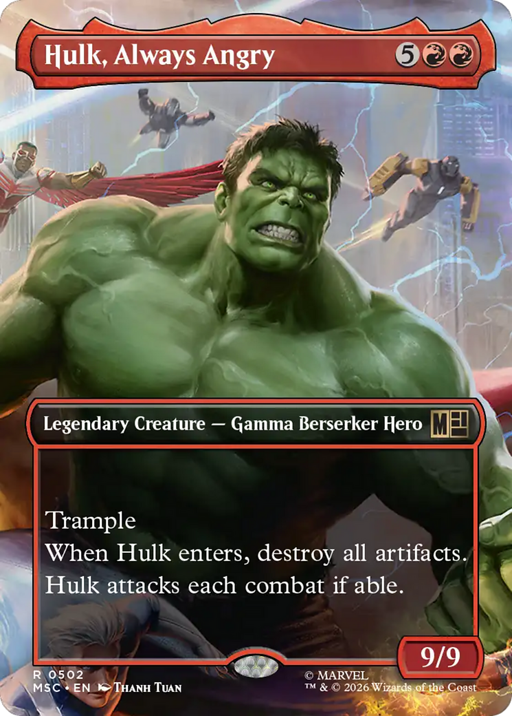Hulk, Always Angry (Borderless) [Marvel Super Heroes Commander] | Exor Games Dartmouth