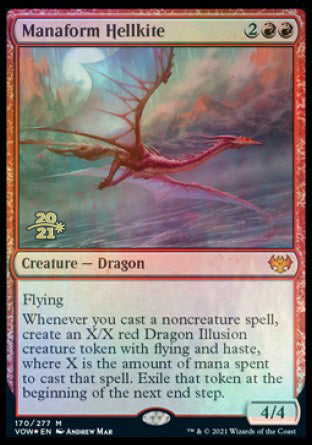 Manaform Hellkite [Innistrad: Crimson Vow Prerelease Promos] | Exor Games Dartmouth