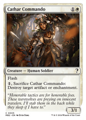 Cathar Commando (White Border) [Mystery Booster 2] | Exor Games Dartmouth