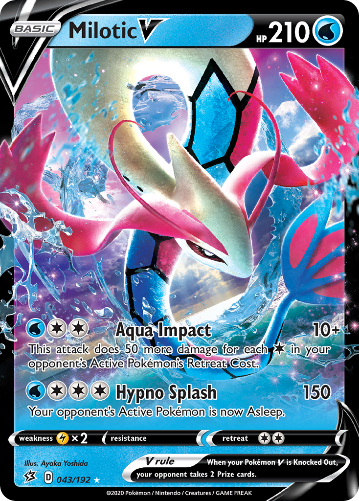 Milotic V (043/192) [Sword & Shield: Rebel Clash] | Exor Games Dartmouth