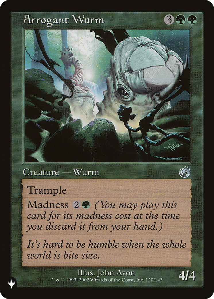 Arrogant Wurm [The List Reprints] | Exor Games Dartmouth