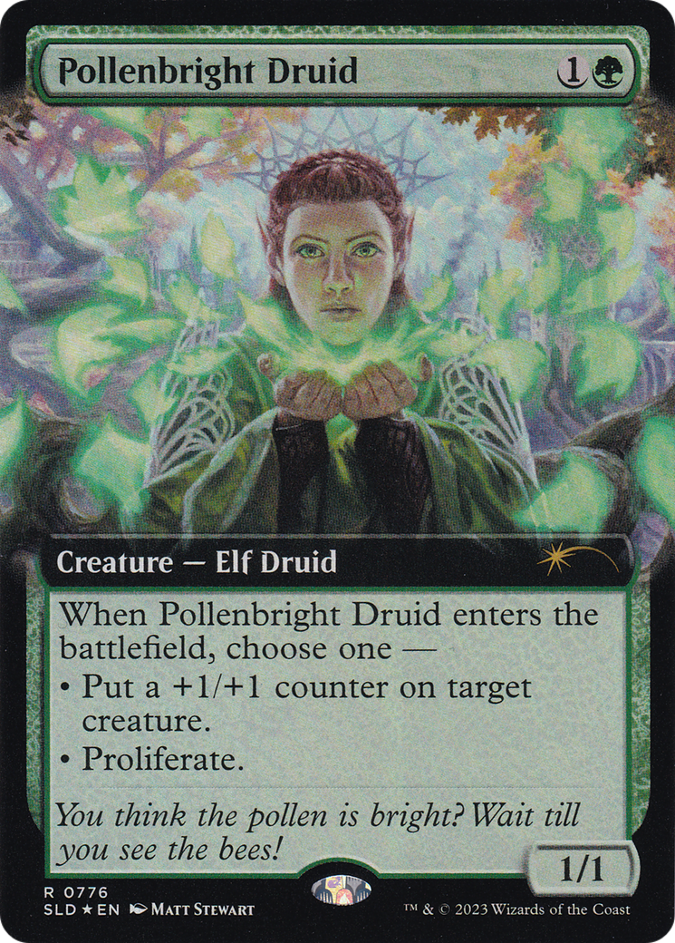 Pollenbright Druid (Extended Art) [Secret Lair Drop Series] | Exor Games Dartmouth