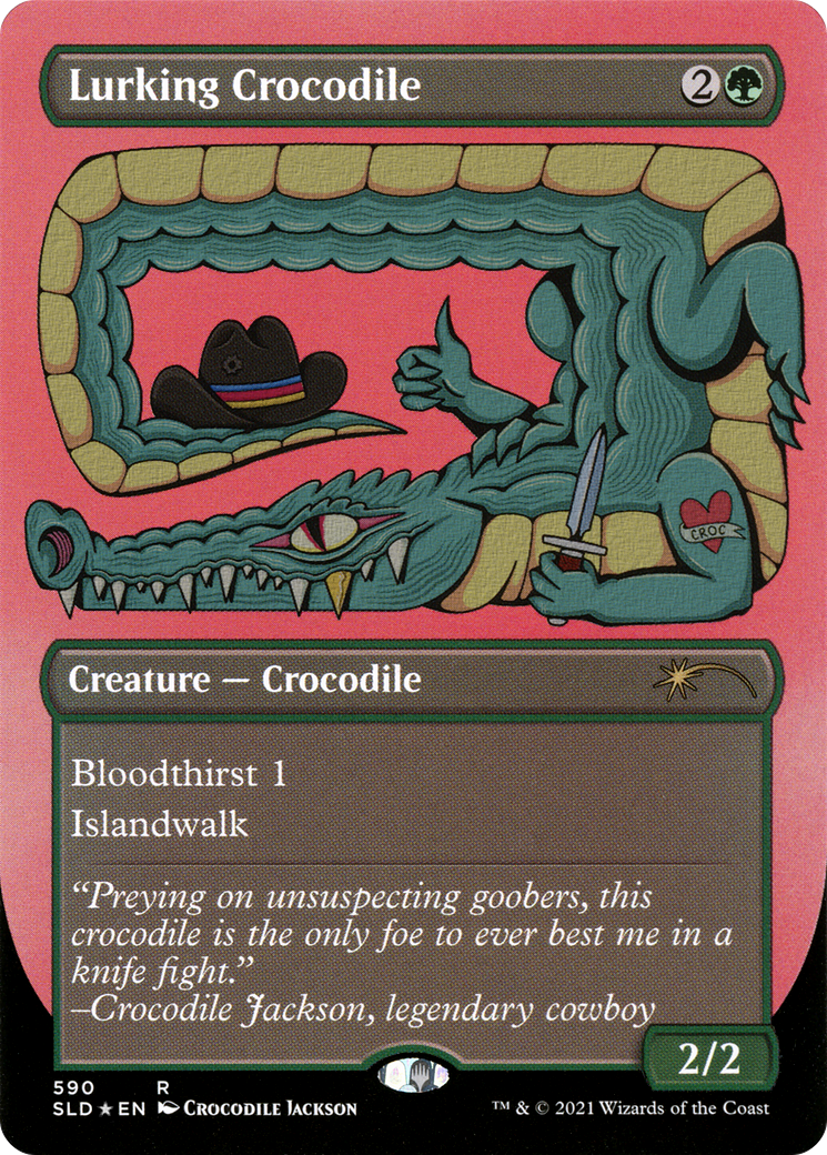 Lurking Crocodile (Foil Etched) [Secret Lair Drop Promos] | Exor Games Dartmouth