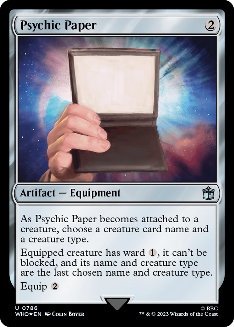 Psychic Paper (Surge Foil) [Doctor Who] | Exor Games Dartmouth