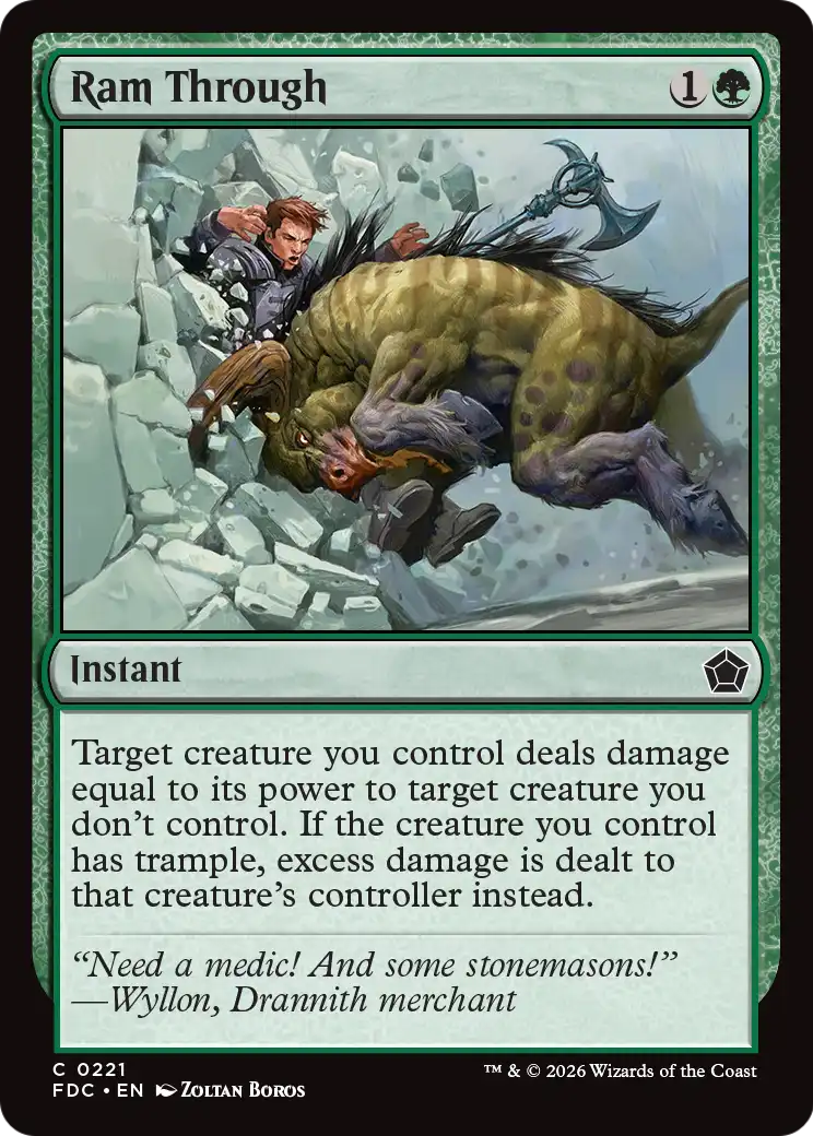 Ram Through [Foundations Commander] | Exor Games Dartmouth