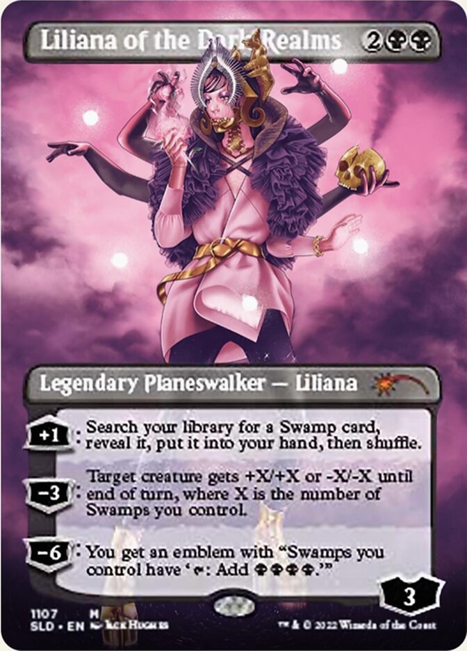 Liliana of the Dark Realms (Borderless) [Secret Lair Drop Series] | Exor Games Dartmouth