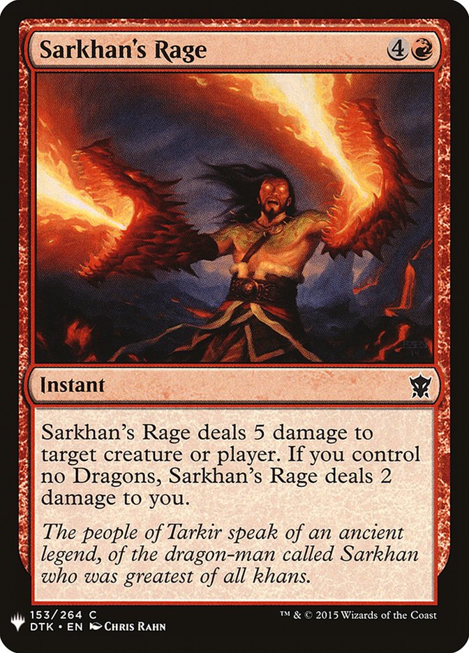 Sarkhan's Rage [Mystery Booster] | Exor Games Dartmouth
