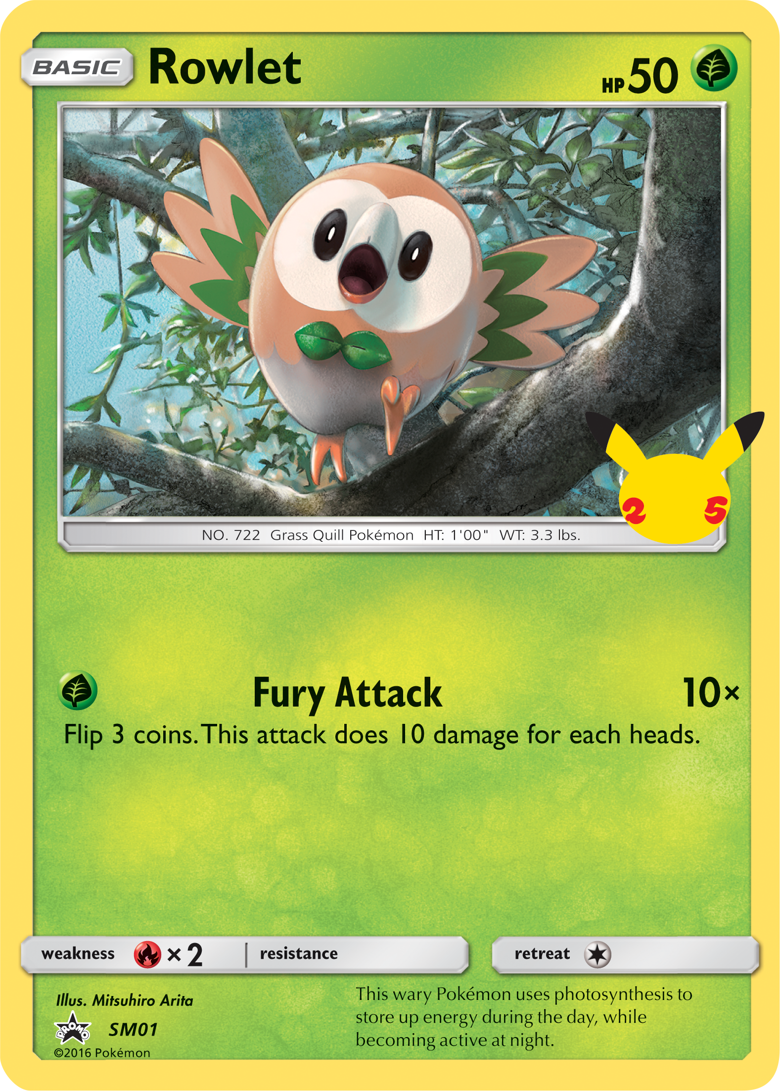 Rowlet (SM01) (Jumbo Card) [First Partner Pack] | Exor Games Dartmouth