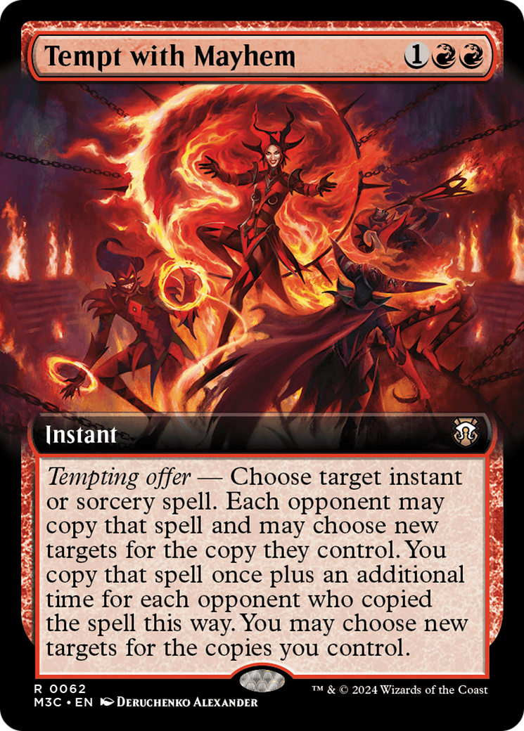 Tempt with Mayhem (Extended Art) [Modern Horizons 3 Commander] | Exor Games Dartmouth