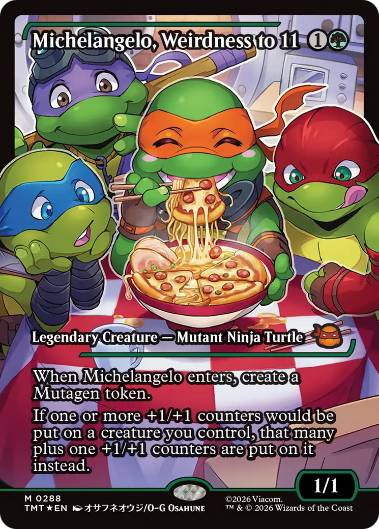 Michelangelo, Weirdness to 11 (Showcase) [Teenage Mutant Ninja Turtles] | Exor Games Dartmouth