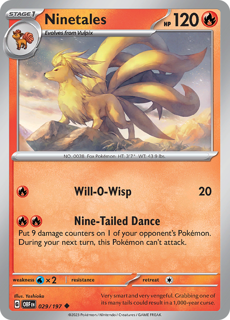 Ninetales (029/197) [Scarlet & Violet: Obsidian Flames] | Exor Games Dartmouth