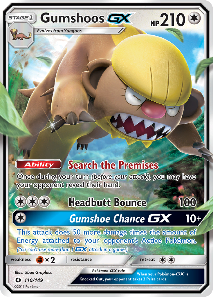 Gumshoos GX (110/149) [Sun & Moon: Base Set] | Exor Games Dartmouth