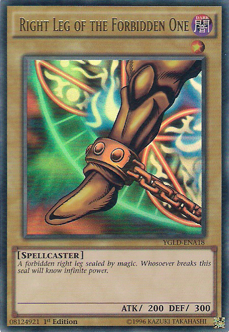Right Leg of the Forbidden One [YGLD-ENA18] Ultra Rare | Exor Games Dartmouth