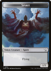 Monk // Spirit (14) Double-Sided Token [March of the Machine Tokens] | Exor Games Dartmouth