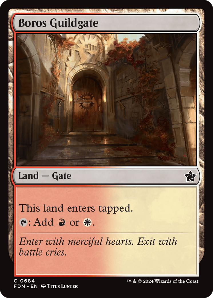 Boros Guildgate [Foundations] | Exor Games Dartmouth