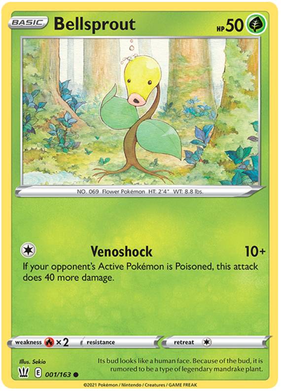 Bellsprout (001/163) [Sword & Shield: Battle Styles] | Exor Games Dartmouth