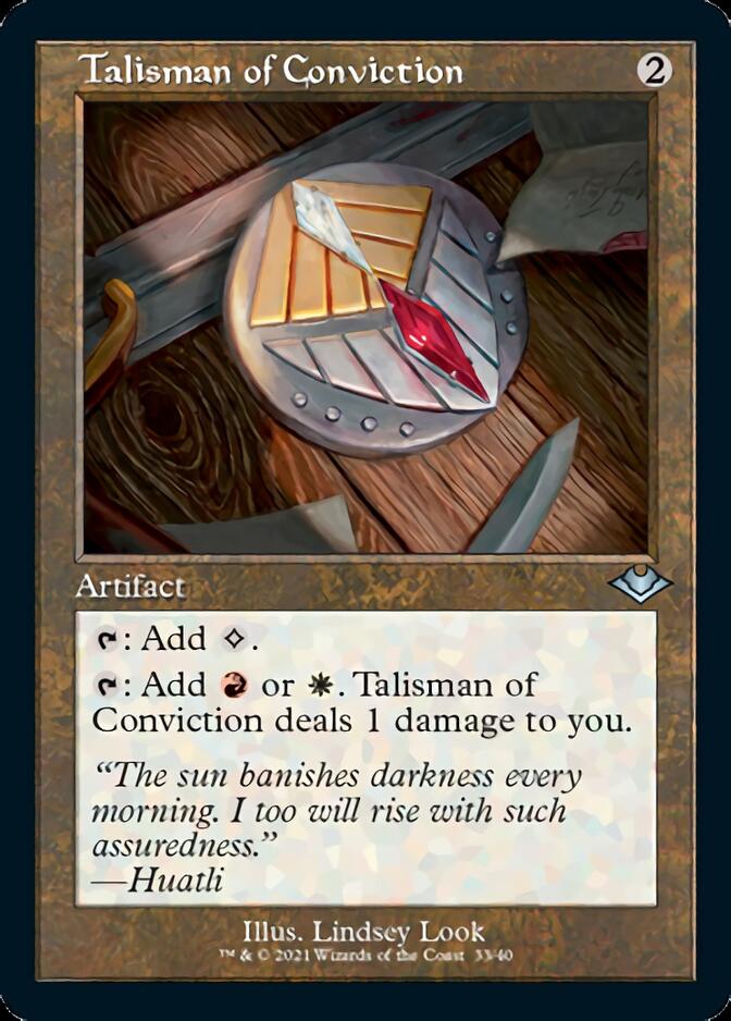 Talisman of Conviction (Retro Foil Etched) [Modern Horizons] | Exor Games Dartmouth