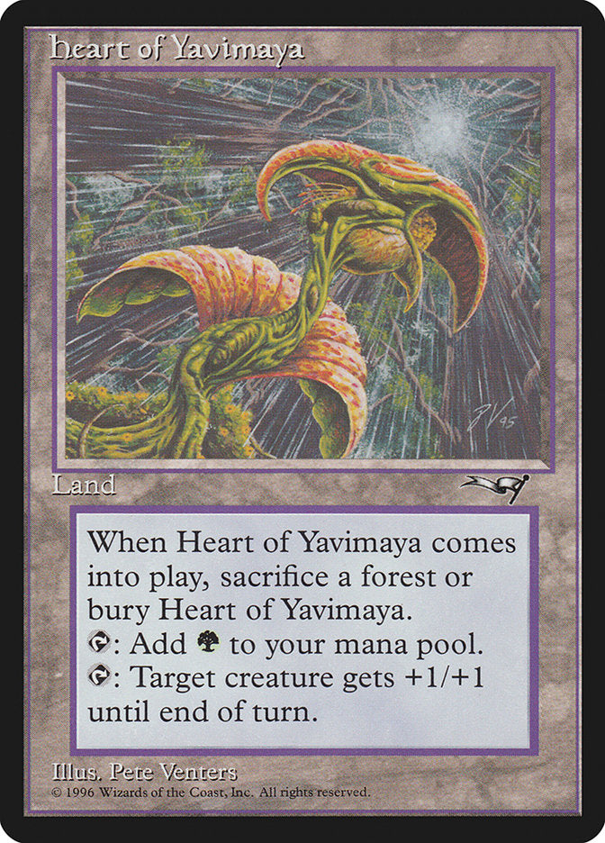 Heart of Yavimaya [Alliances] | Exor Games Dartmouth
