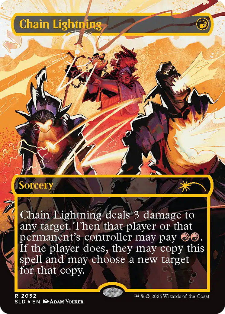 Chain Lightning (2052) (Raised Foil) [Secret Lair Drop Series] | Exor Games Dartmouth