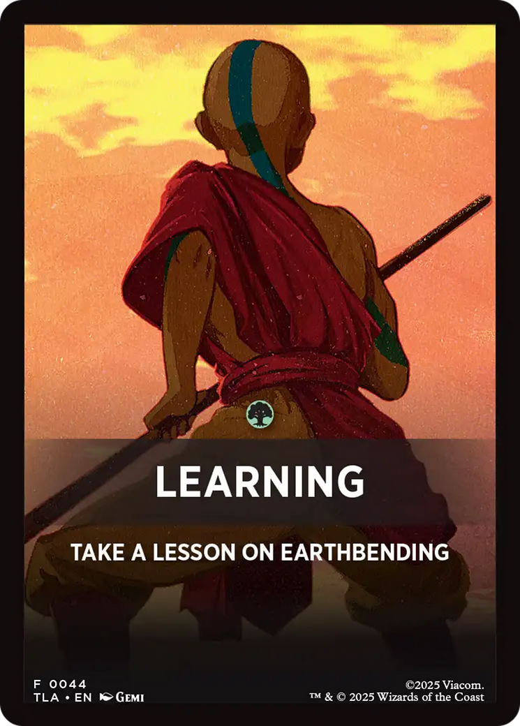Learning Theme Card [Avatar: The Last Airbender Tokens] | Exor Games Dartmouth