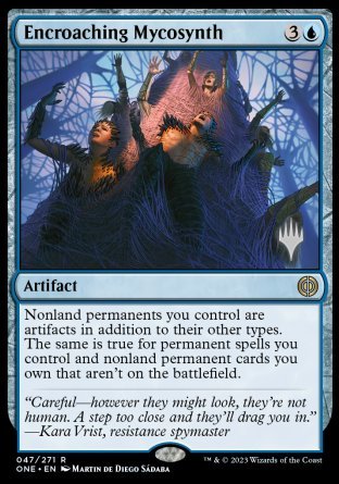 Encroaching Mycosynth (Promo Pack) [Phyrexia: All Will Be One Promos] | Exor Games Dartmouth