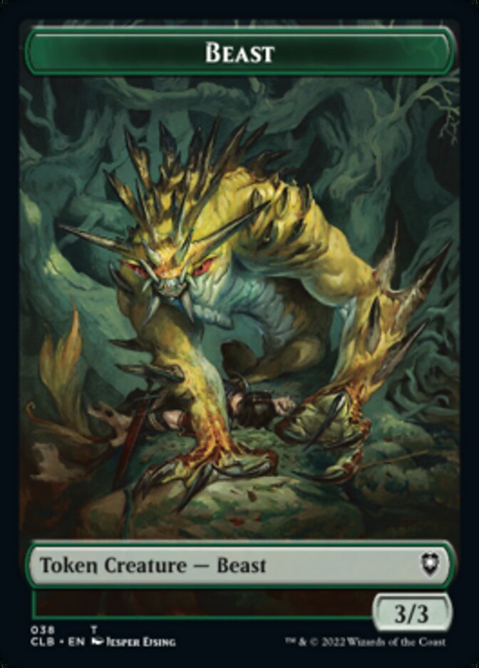 Satyr // Beast Double-Sided Token [Commander Legends: Battle for Baldur's Gate Tokens] | Exor Games Dartmouth