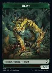 Satyr // Beast Double-Sided Token [Commander Legends: Battle for Baldur's Gate Tokens] | Exor Games Dartmouth
