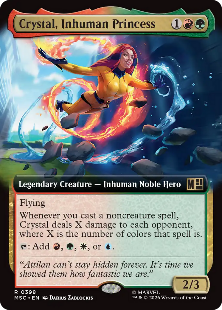 Crystal, Inhuman Princess (Extended Art) [Marvel Super Heroes Commander] | Exor Games Dartmouth
