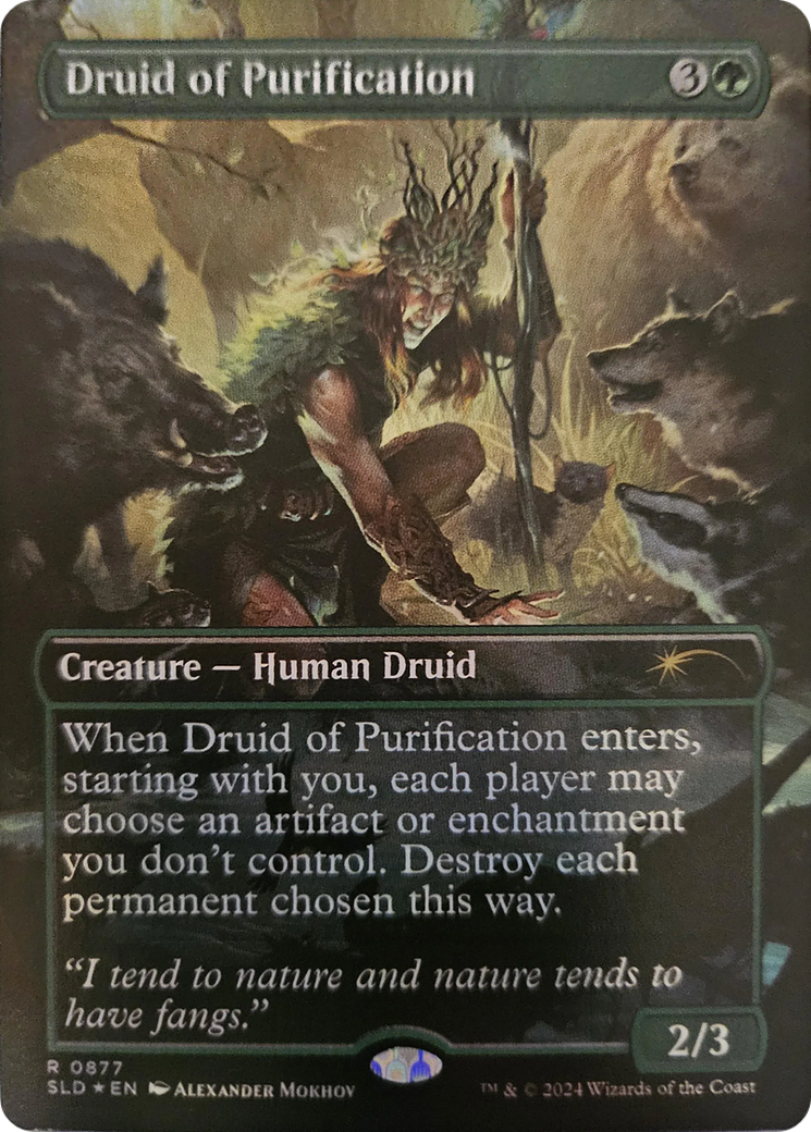 Druid of Purification (Rainbow Foil) [Secret Lair Drop Series] | Exor Games Dartmouth