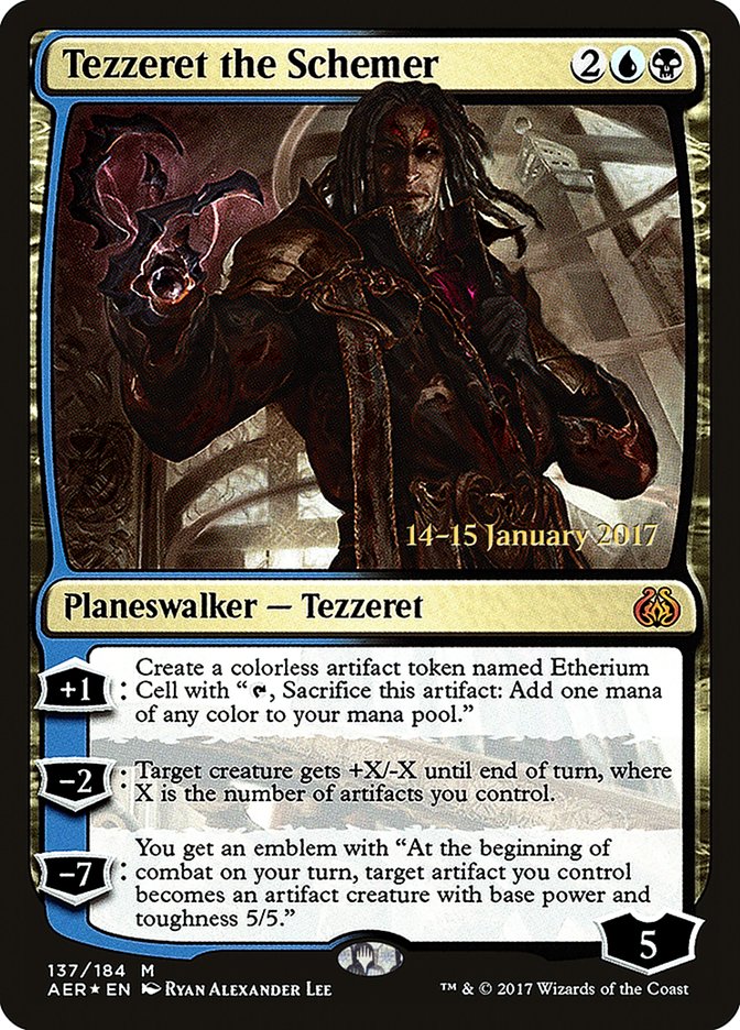 Tezzeret the Schemer [Aether Revolt Prerelease Promos] | Exor Games Dartmouth