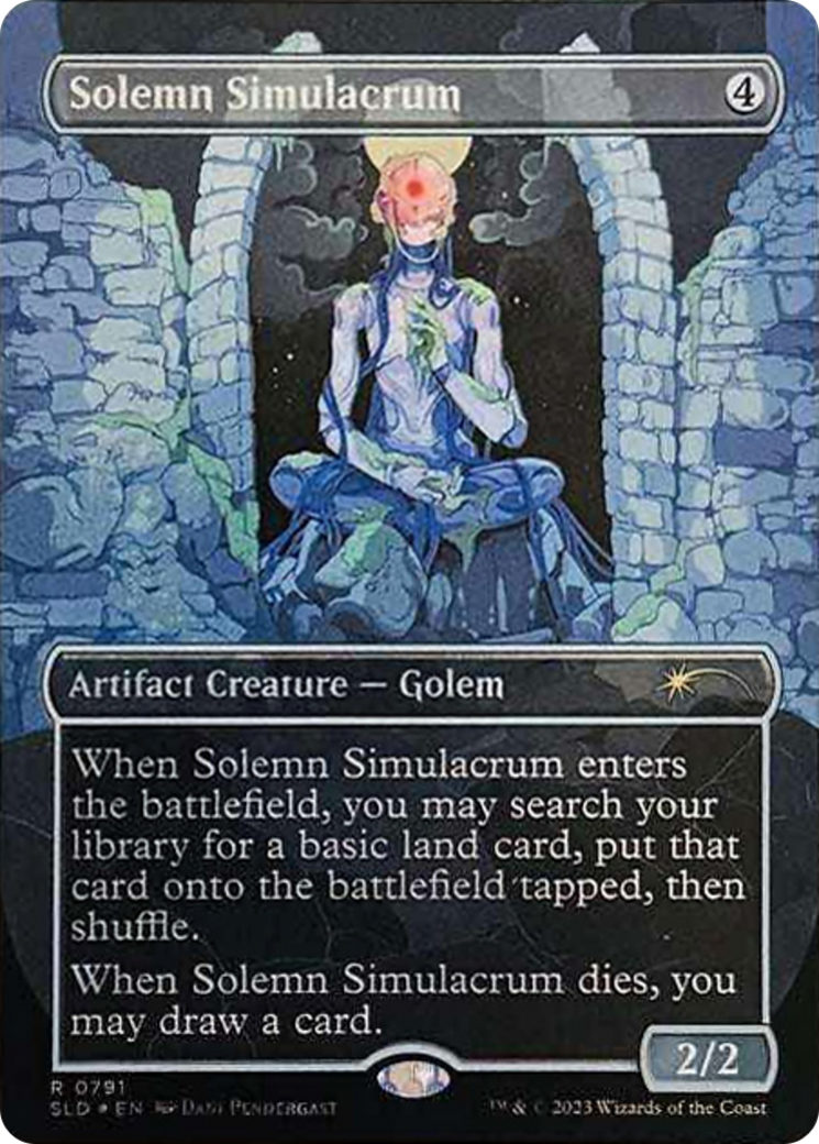 Solemn Simulacrum (0791) (Borderless) [Secret Lair Drop Series] | Exor Games Dartmouth