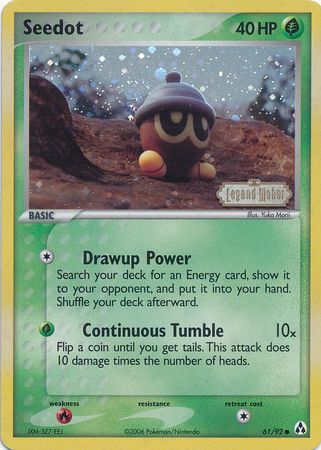 Seedot (61/92) (Stamped) [EX: Legend Maker] | Exor Games Dartmouth