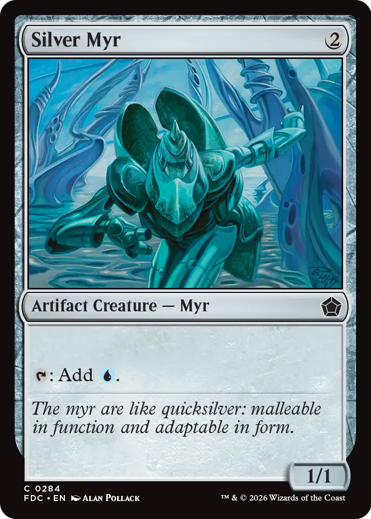 Silver Myr [Foundations Commander] | Exor Games Dartmouth