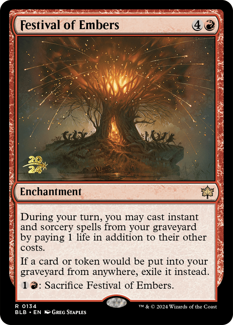 Festival of Embers [Bloomburrow Prerelease Promos] | Exor Games Dartmouth