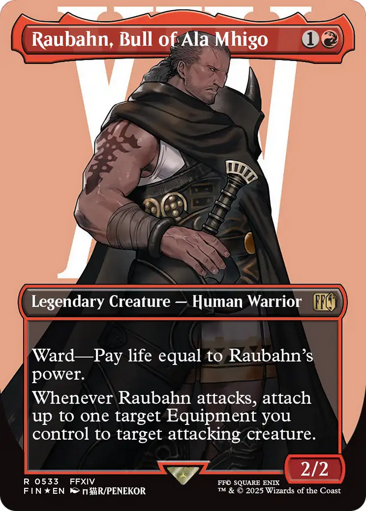 Raubahn, Bull of Ala Mhigo (Borderless) (Surge Foil) [FINAL FANTASY] | Exor Games Dartmouth